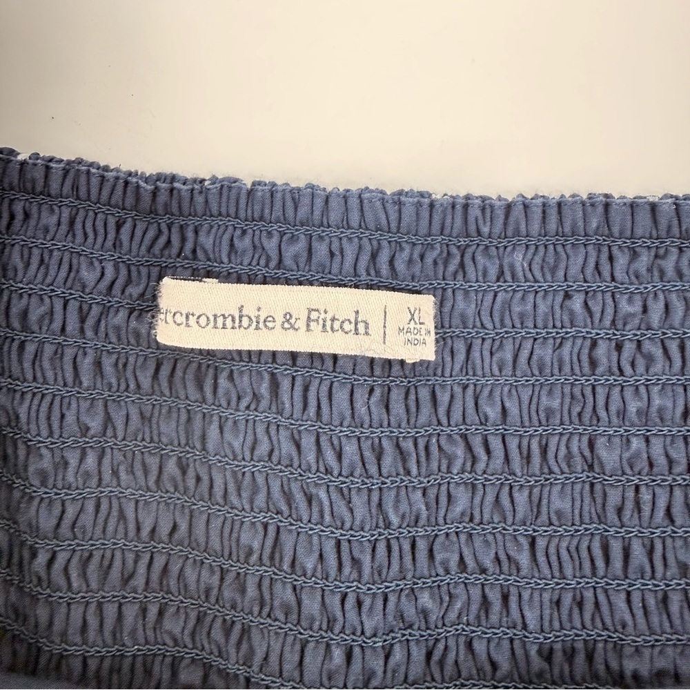 Abercrombie & Fitch Off Shoulder Polka Dot Mini Skort Dress XL Retro Summer - Picture 5 of 8